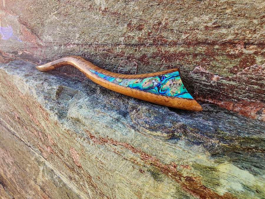 Naio Hairstick with Paua Shell inlay